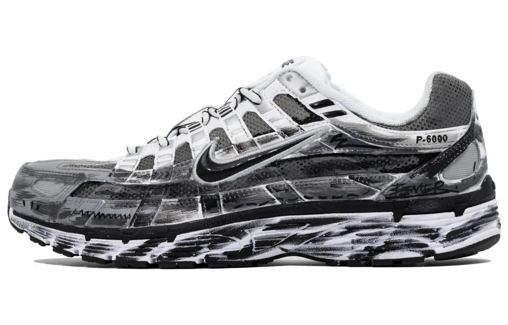 Nike P 6000 Low top Casual Shoes Unisex Silver White