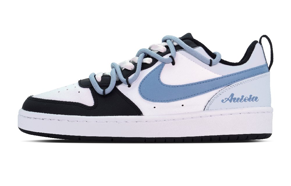 Nike Court Borough DEER Summer Dreamweaver Low Top Skateboard Shoes GS White Blue