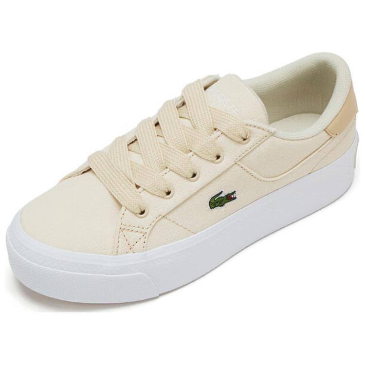 LACOSTE Mid-Top Skateboard Shoes Women's Ecru купить в интернет-магазине Yoocart с быстрой доставкой по России.