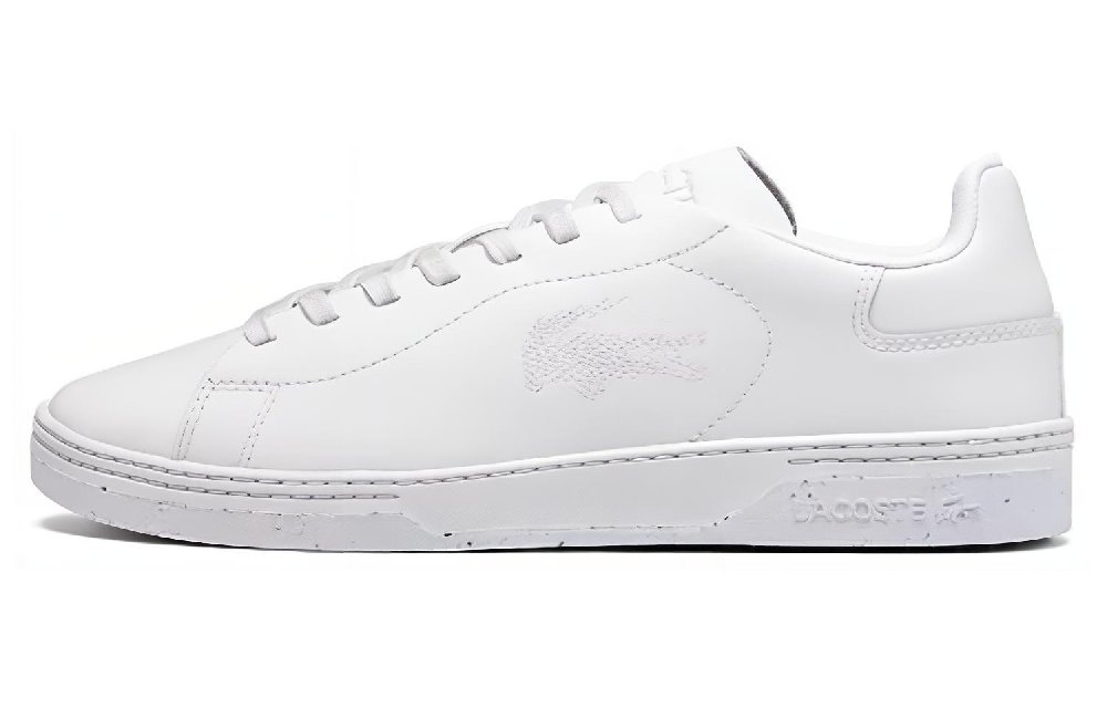 LACOSTE Low-Top Skateboard Shoes Men's Ecru