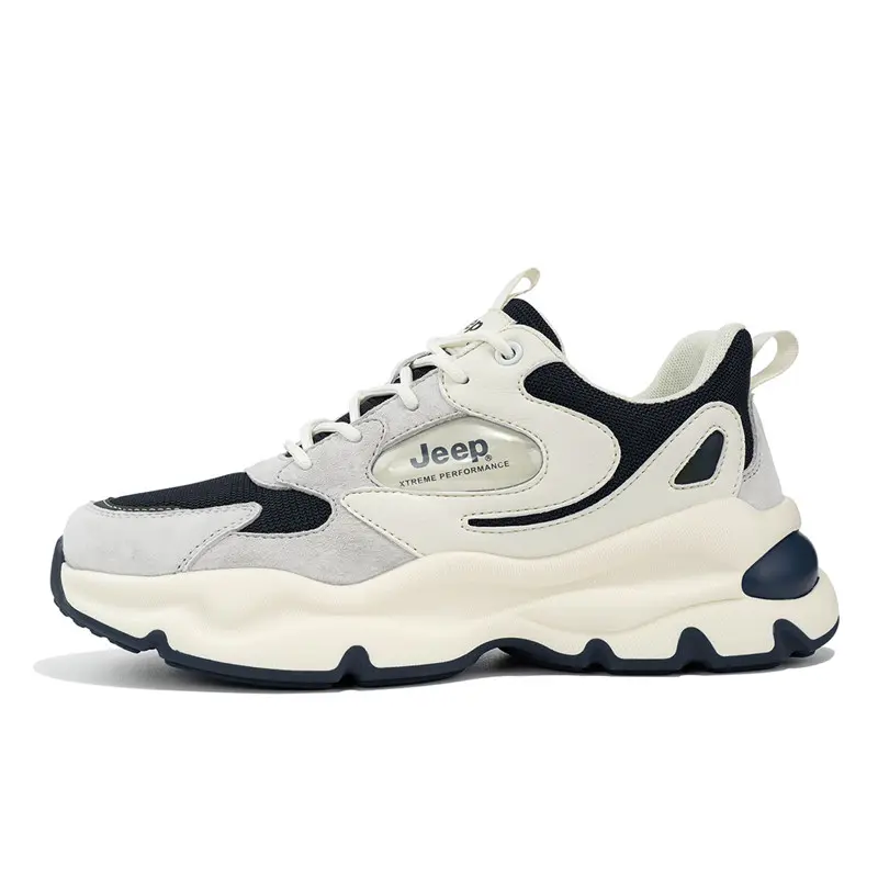 Jeep Breathable And Lightweight Low Top Running Shoes Men's Blue