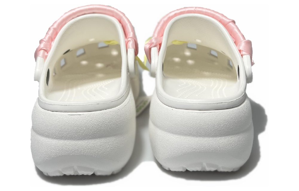Crocs Girlish Ribbon Clogs Unisex White