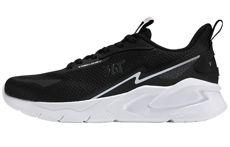 361° Cushioning Breathable Wear-Resistant Slip-Resistant Low-Top Running Shoes Men's Black