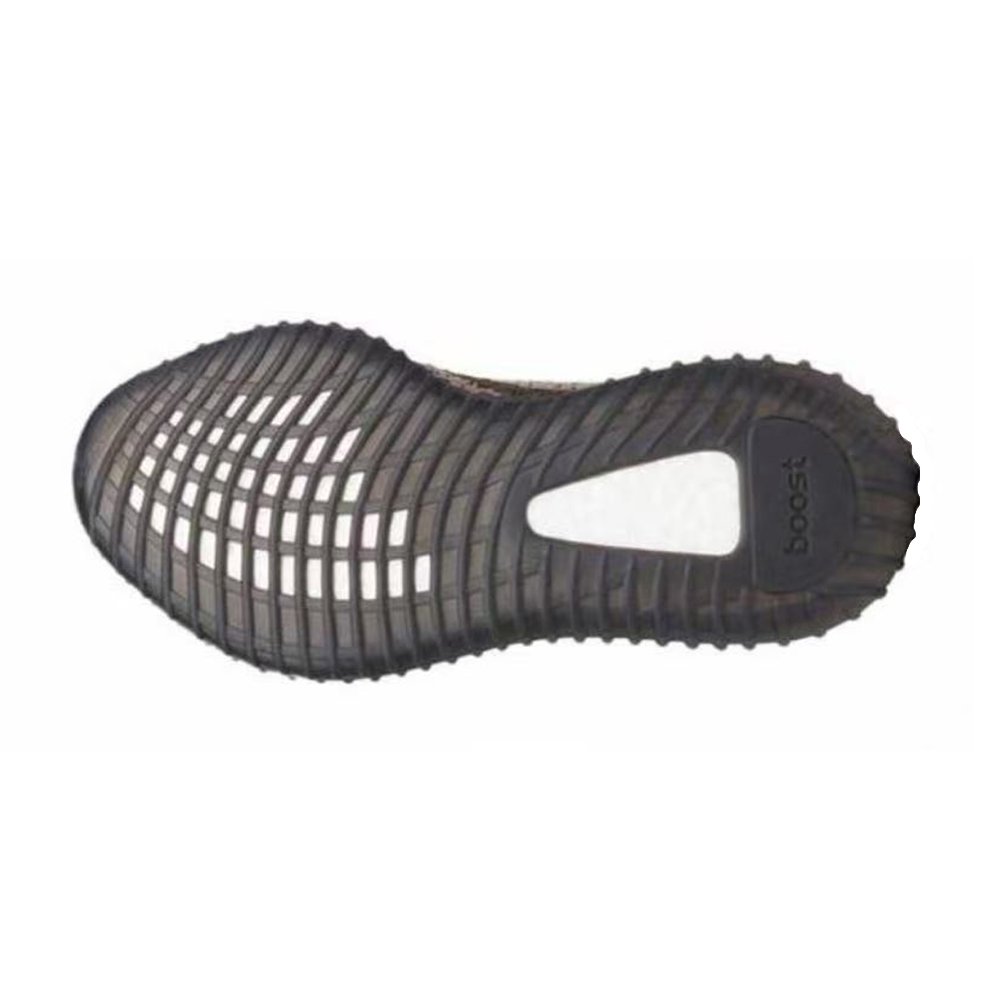 Adidas Originals Yeezy Boost 350 Abrasion Resistant Low Top Casual Shoes Unisex Black Orange