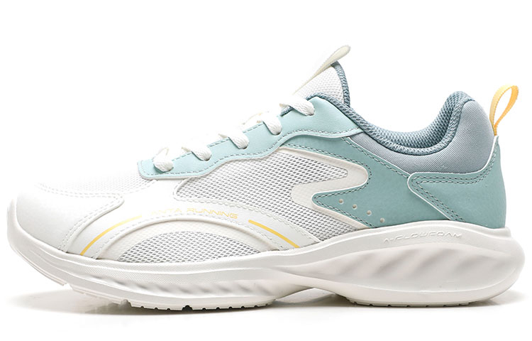 Anta Breathable And Lightweight Low Top Running Shoes Women's White Cyan
