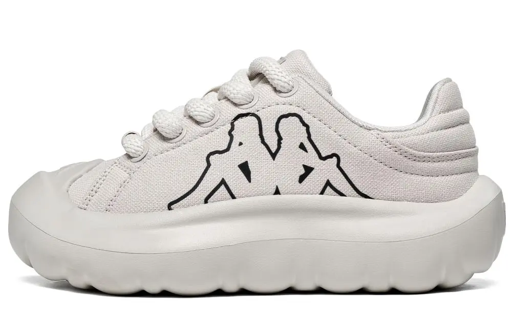 Kappa Back to Back Anti Slip Wear Resistant Low Top Skateboard Shoes Women's Moon Gray