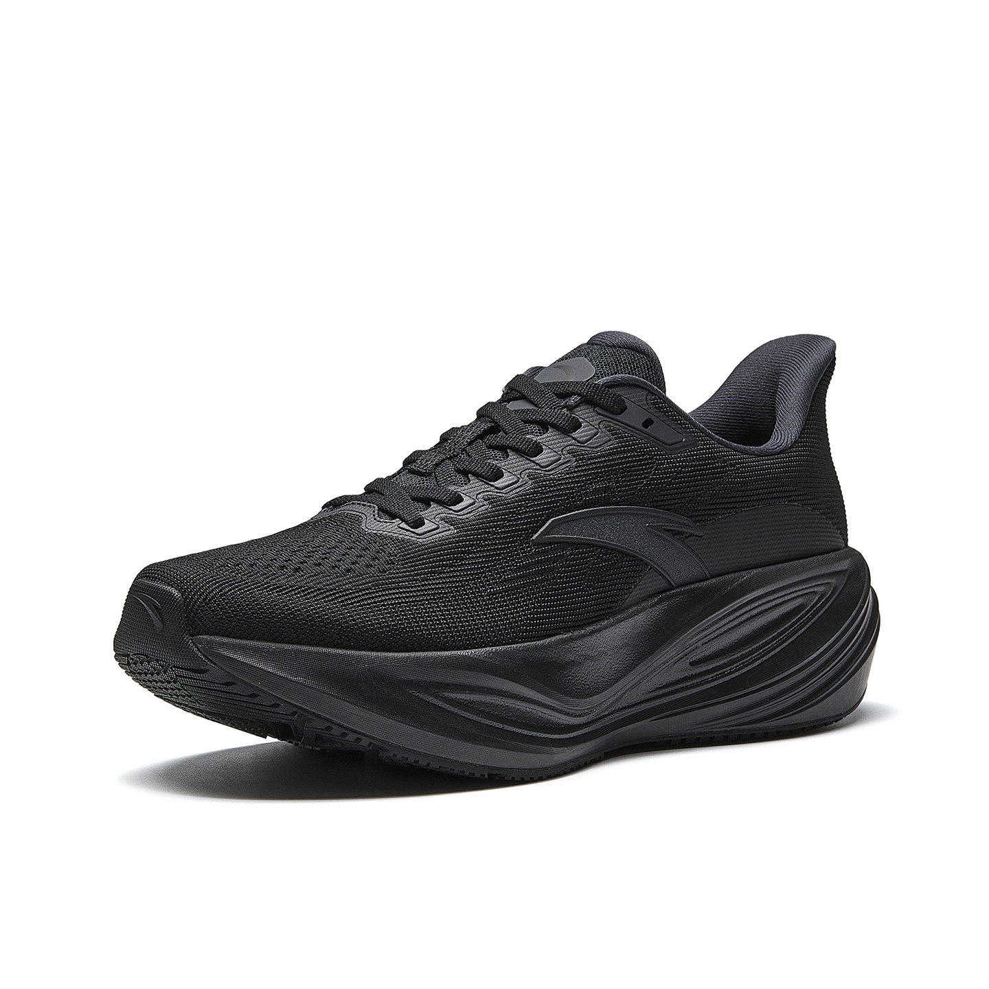 Anta Cushioning Height Increasing Abrasion Resistant Breathable Low top City Commute Training Running Shoes Men's Black