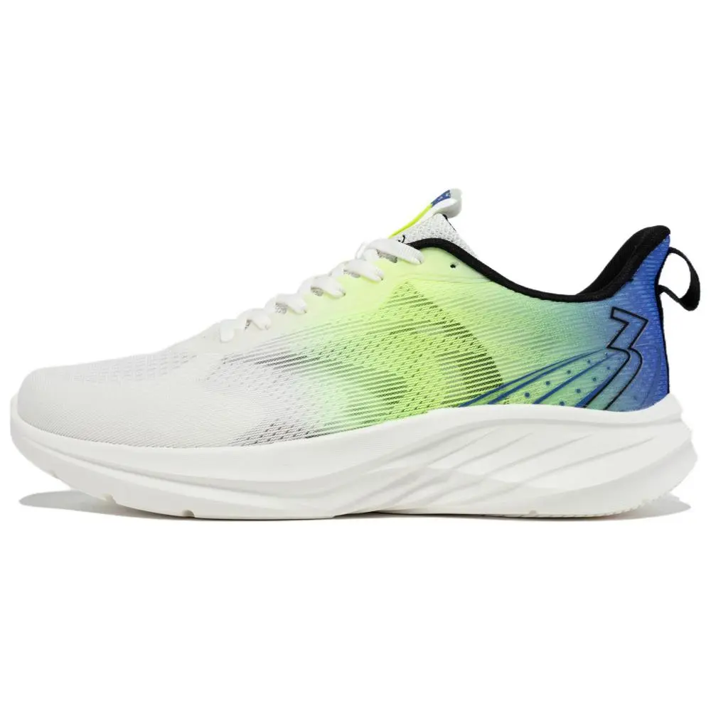 361° Cushioning Lightweight Low Top Casual Running Shoes Men's White Cyan Blue