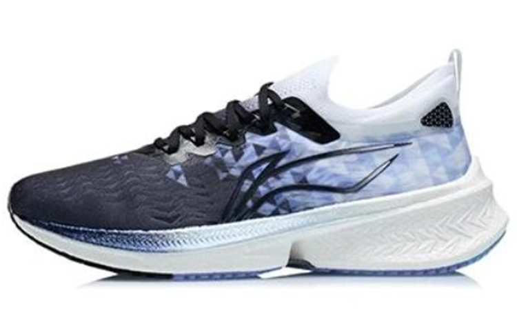 LiNing Feidian Discovery Breathable Rebound Support Low-Top Running Shoes Men's Black Blue