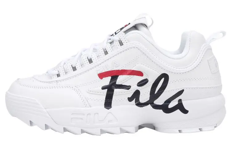 FILA Cross Training Disruptor 2 Low top Sports Casual Shoes Women's White Korean Style