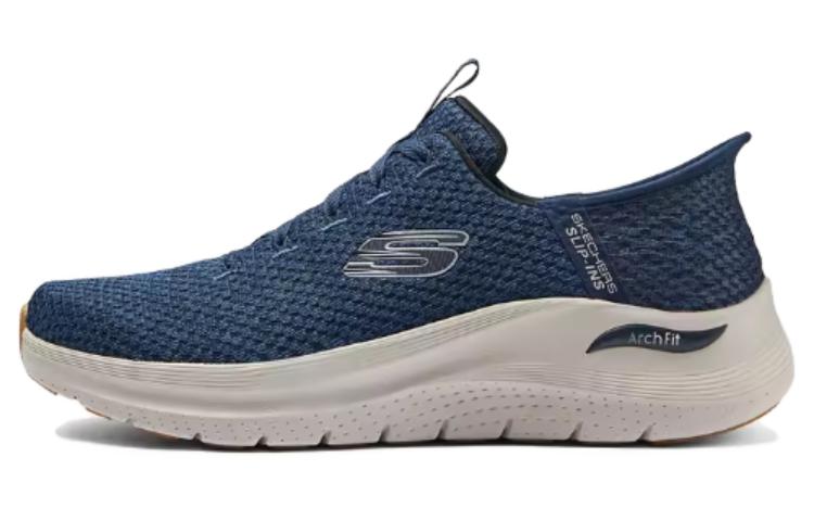 Skechers Hands Free Slip Ins Low Top Running Shoes Men's Blue