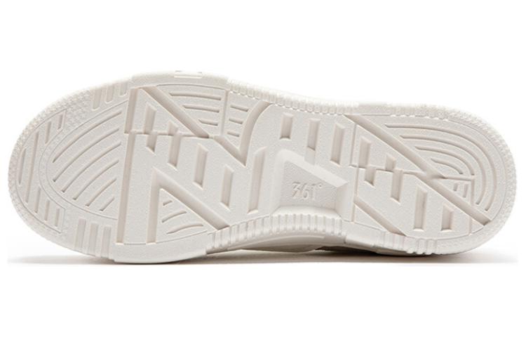 361° Anti-Slip Wear-Resistant Low-Top Skateboard Shoes Women's White Brown