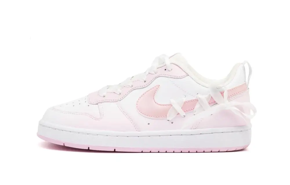 Nike Court Borough Cushioning, Wear Resistant Low top Skateboard Shoes Women's Pink