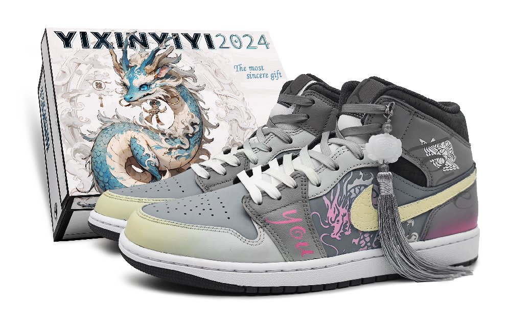 Jordan Air Jordan 1 Mid-Top Vintage Basketball Shoes Women's Gray