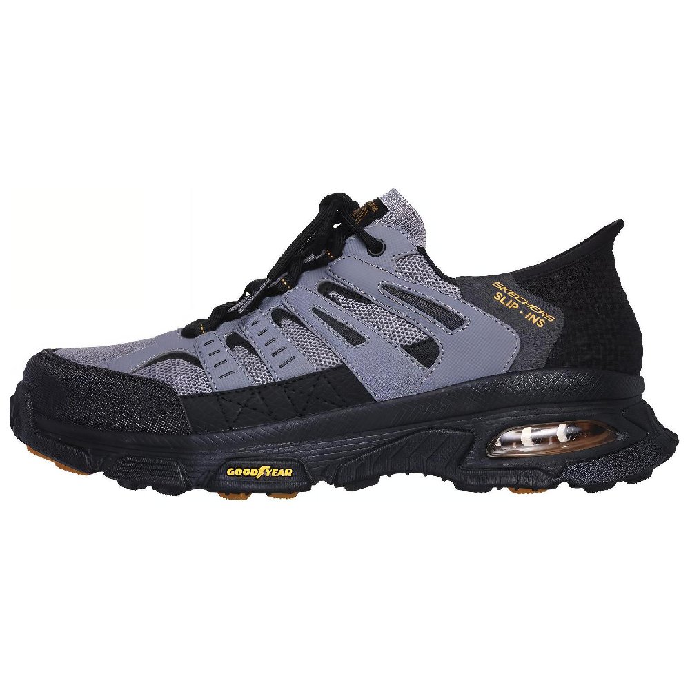 Skechers Low Top Running Shoes Men's Black Gray