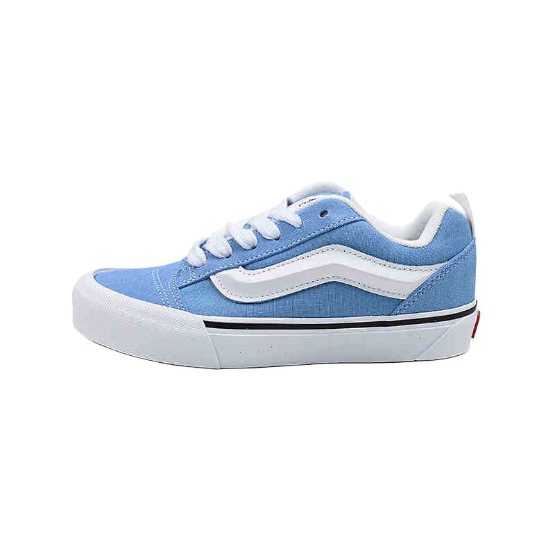 Vans Knu Skool Anti Slip Wear Resistant Low Top Skateboard Shoes Unisex Blue
