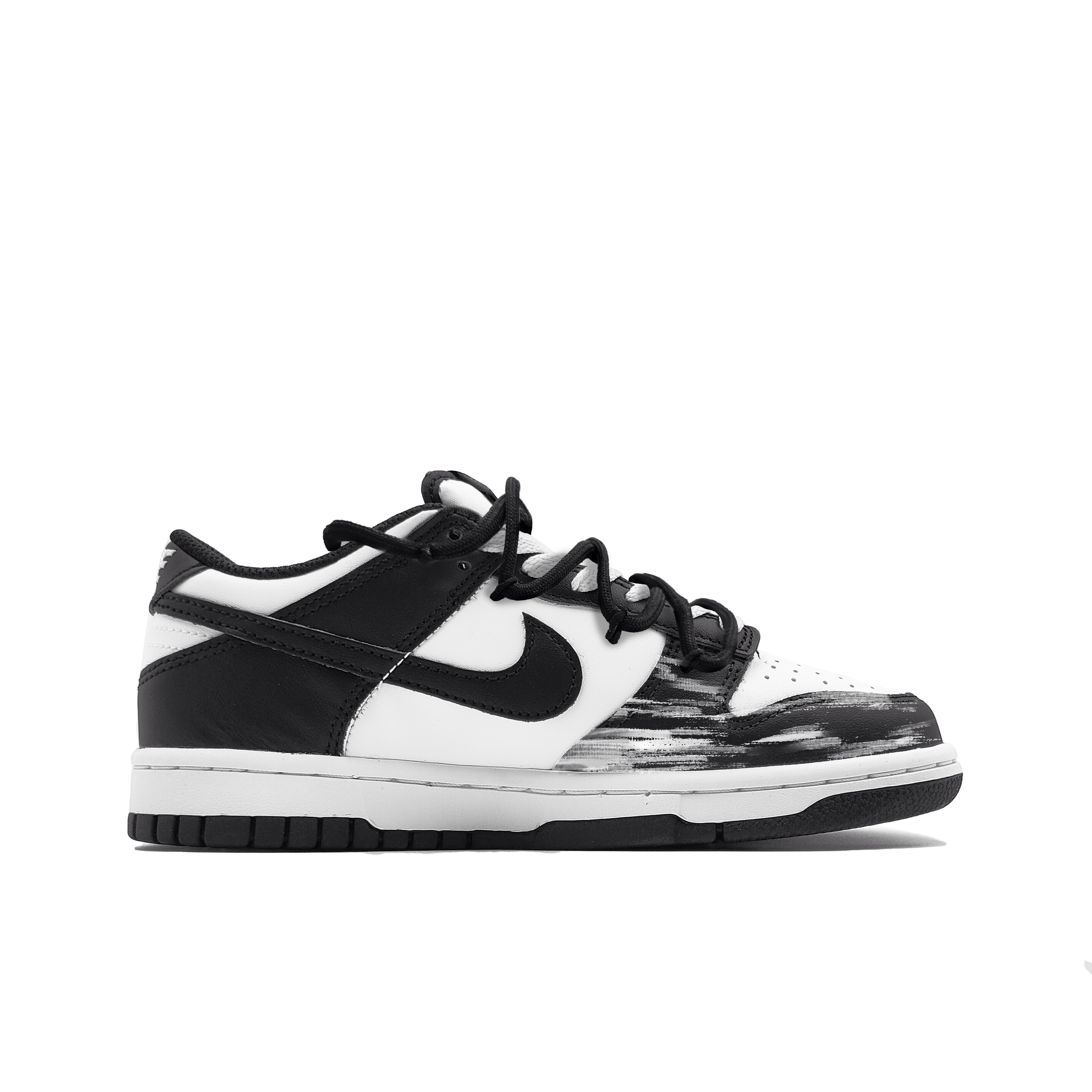 Nike Dunk Ink Wave Surge Cushioning, Wear Resistant Low Top Skateboard Shoes Unisex Black White купить в интернет-магазине Yoocart с быстрой доставкой по России.