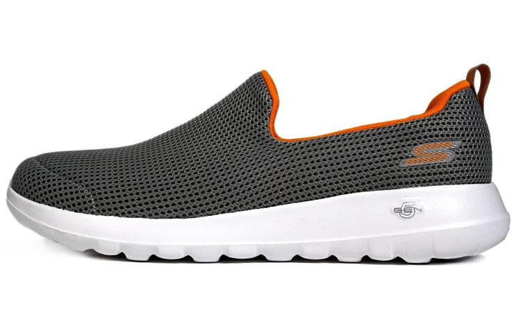 Skechers Durable Breathable Low-Top Casual Shoes Men's Orange Gray