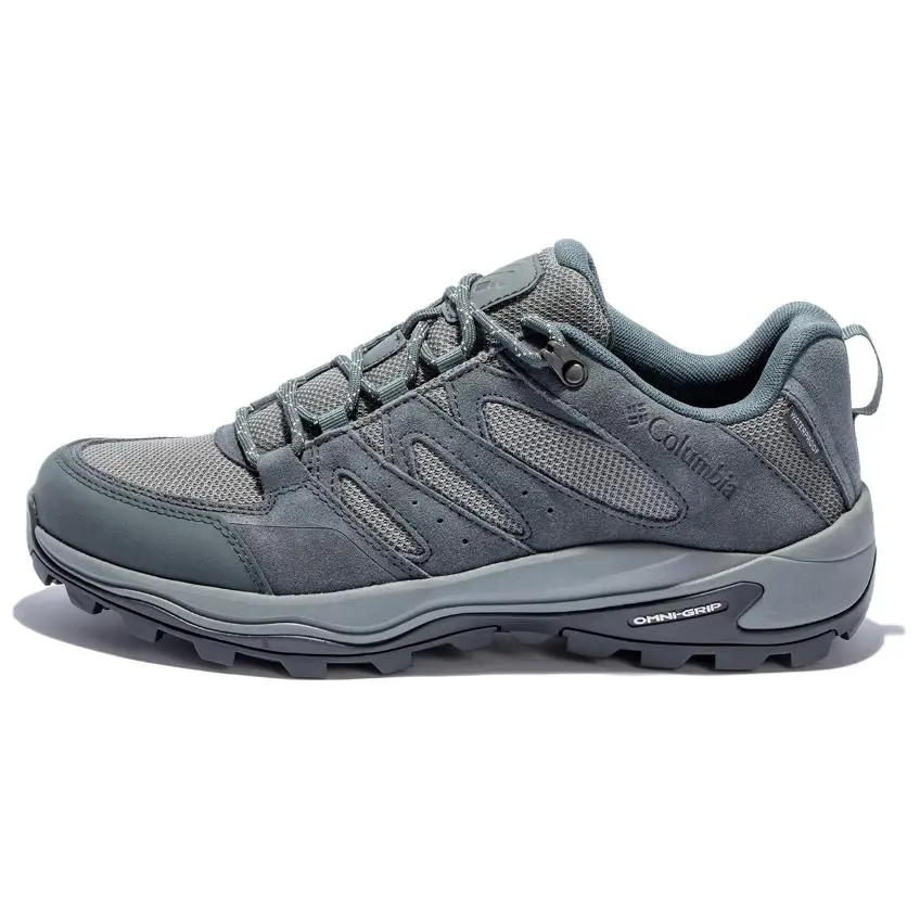 Columbia Redmond Slip Resistant, Abrasion Resistant, Breathable, Support Grip Low Top Hiking Shoes Men's Gray