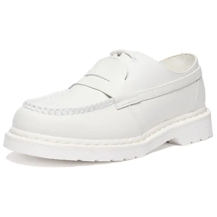 MM6 Maison Margiela x Dr.Martens 1460 AMP Casual Leather Shoes Unisex White