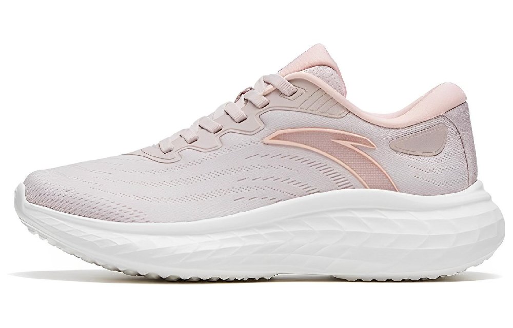 Anta Slip Resistant, Abrasion Resistant, Rebound Resistant Low Top Running Shoes Women's Gray Orange