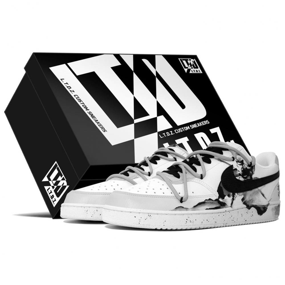 Nike Court Vision 1 Low Next Nature LTDZ Warrior Spirit Low-Top Skateboard Shoes Men's White Black