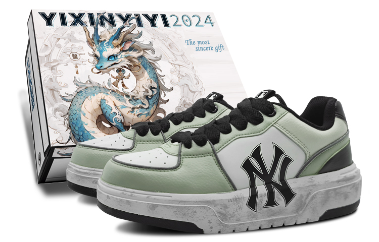 MLB Chunky Liner Skateboard Shoes Unisex Low Top Gray