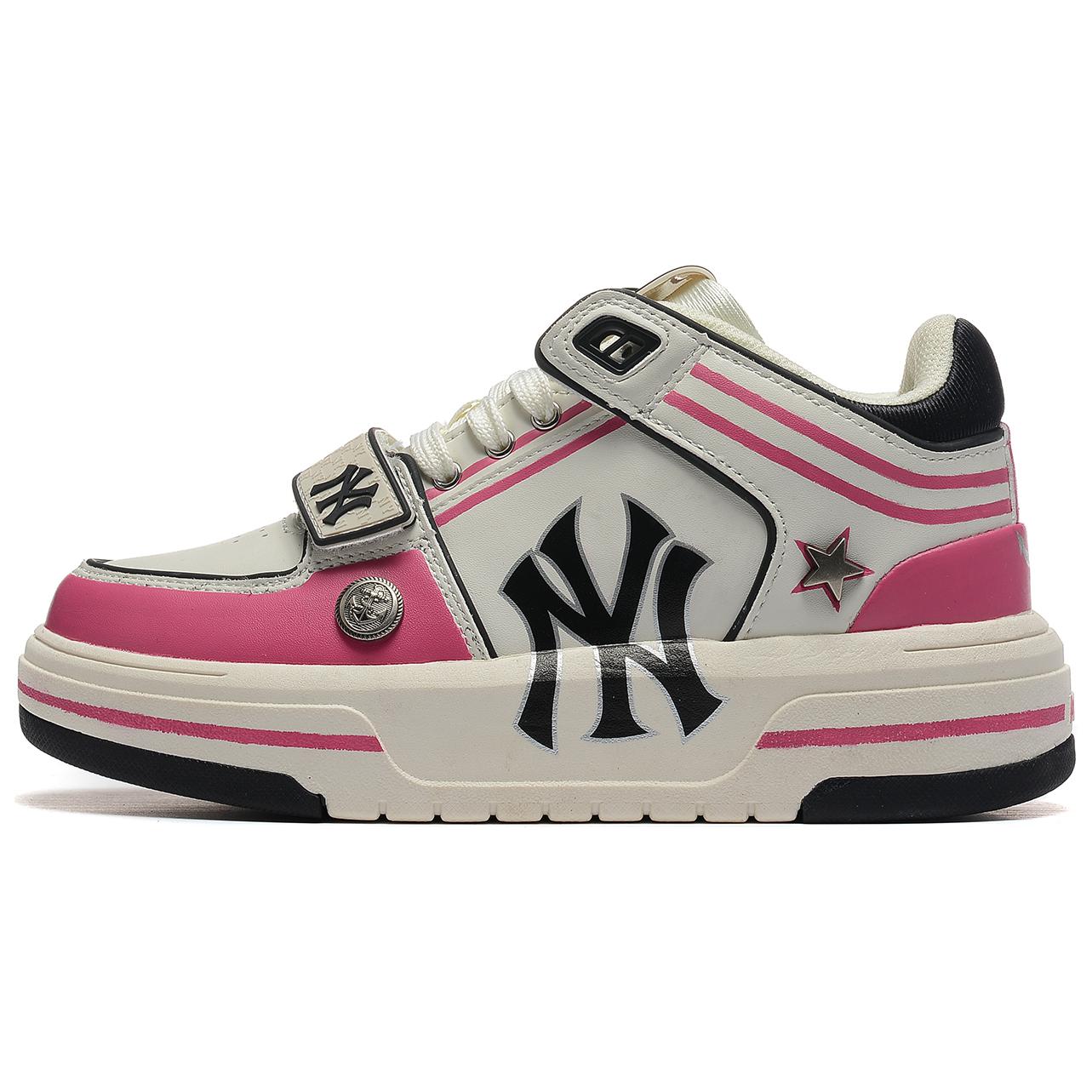 MLB Chunky Liner Mid-Top Skateboard Shoes Unisex Ecru