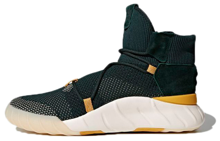 Adidas Originals Tubular X 2.0 Pk Wear-Resistant High-Top Casual Shoes Unisex Midnight Green