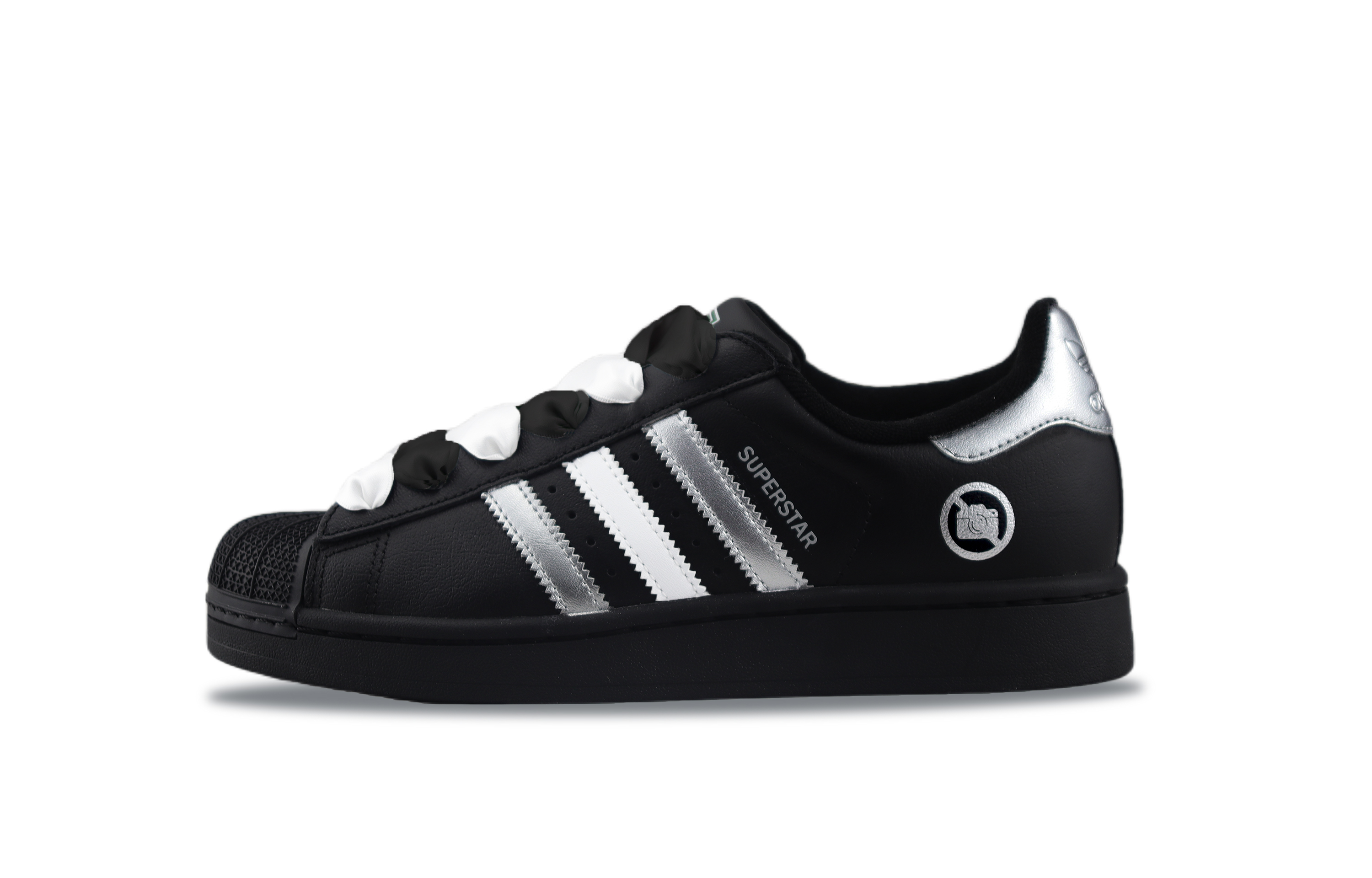 Adidas Originals Superstar 2 Abrasion Resistant Low top Skateboard Shoes Unisex Black Silver купить в интернет-магазине Yoocart с быстрой доставкой по России.