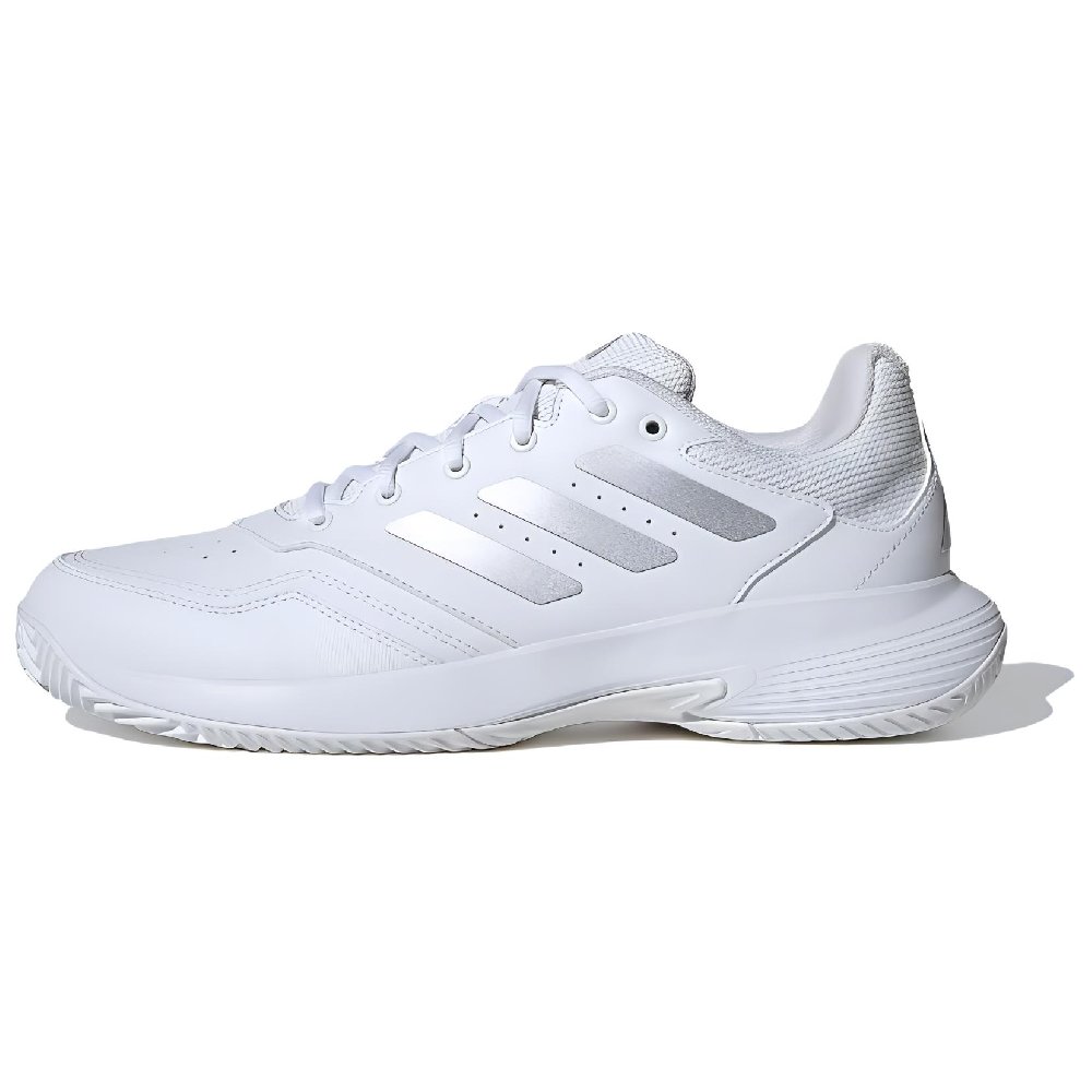 Adidas GameCourt Anti Slip Wear Resistant Low Top Tennis Shoes Unisex White
