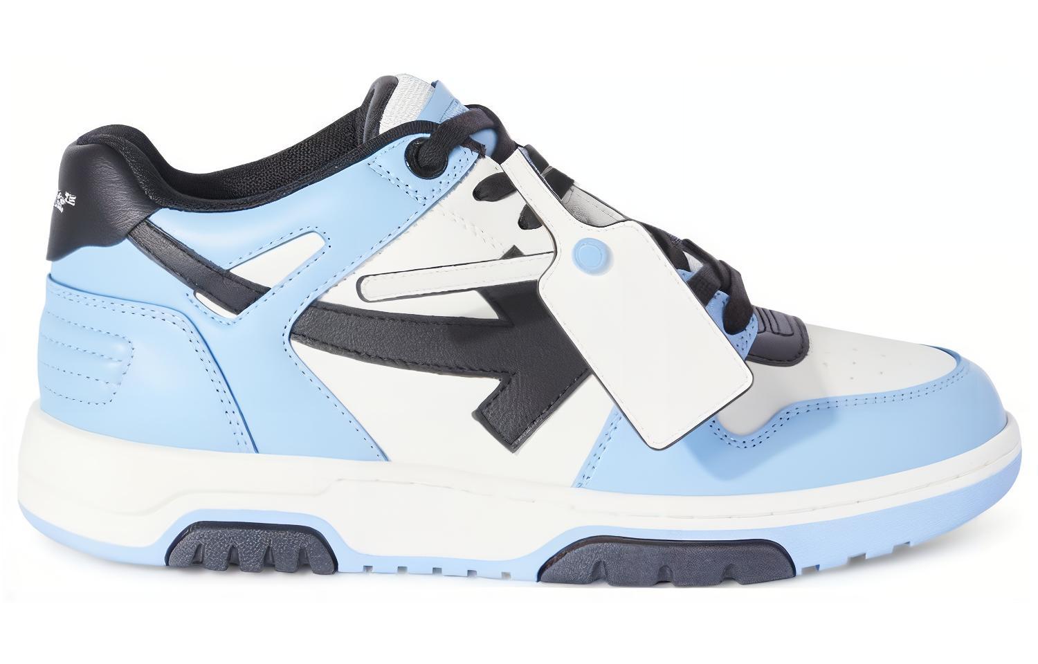 OFF WHITE Out Of Office Low Top Leather Sneaker 'Blue Black White'