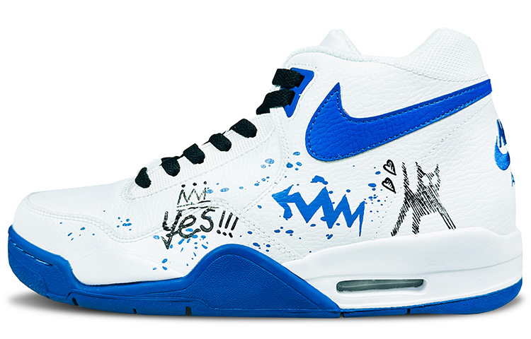 Nike Flight Legacy High-Top Vintage Basketball Shoes Men's Blue White