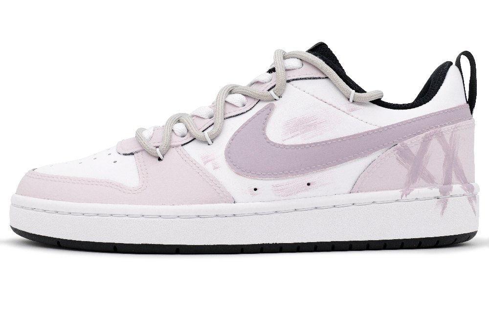 Nike Court Borough Purple Treasure Non slip Lightweight Low Top Skateboard Shoes Women's Light Purple