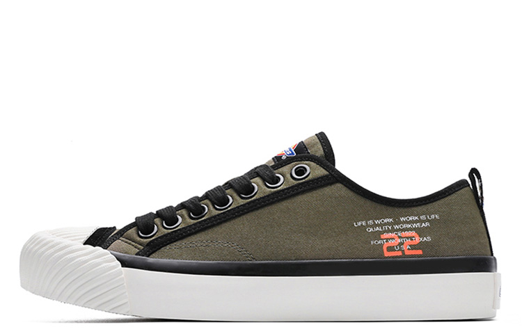 Dickies Canvas Shoes Men Low-Top Army Green