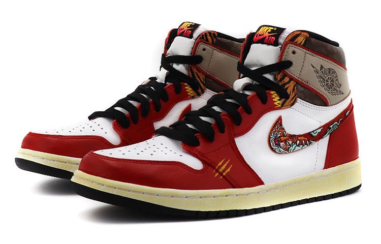 Jordan Air Jordan 1 Retro High OG CNY Year Of The Tiger Limited High top Vintage Basketball Shoes Unisex Black Red купить в интернет-магазине Yoocart с быстрой доставкой по России.