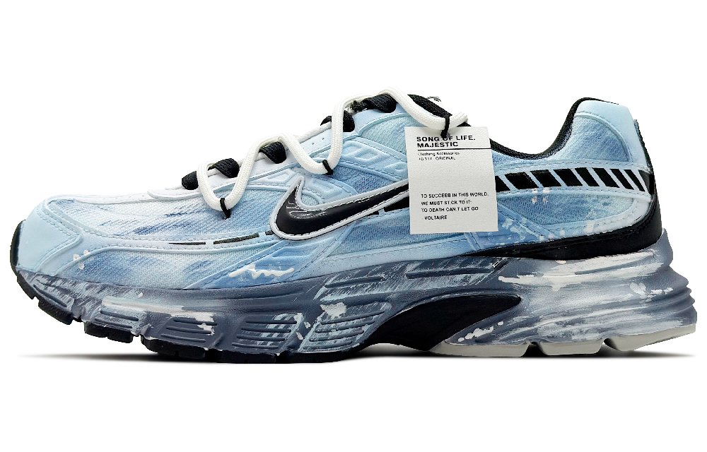 Nike Initiator Low Top Casual City Commute Running Shoes Men's Black White Blue