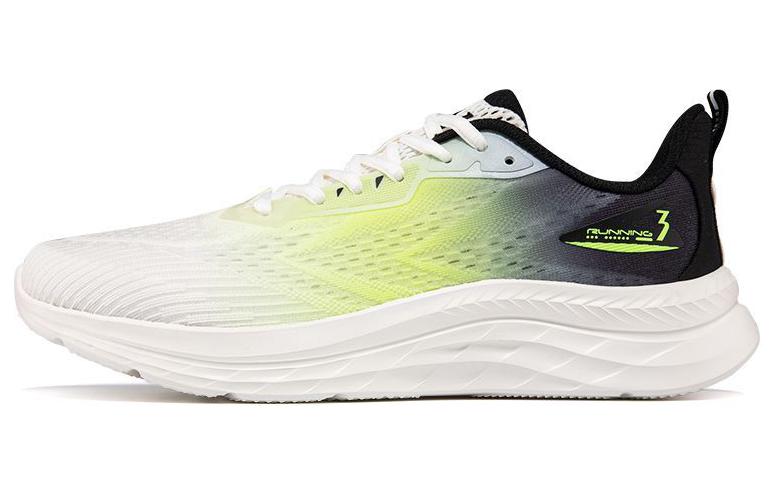 361° Breathable Lightweight Low-Top Running Shoes Men's White Green