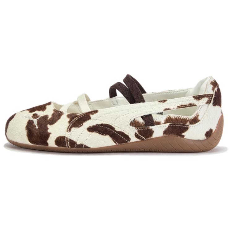 PUMA Speedcat Abrasion Resistant Low top Casual Shoes Unisex White Brown