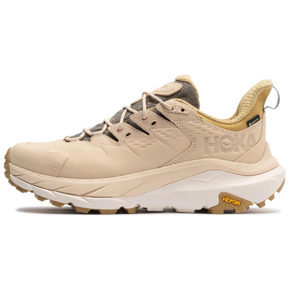 HOKA ONE ONE Kaha 2 Anti-Slip Wear-Resistant Low-Top Hiking Shoes Men's Light Brown