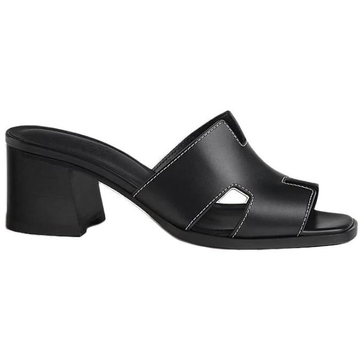 HERMES Helia Slide Slippers Women's Black