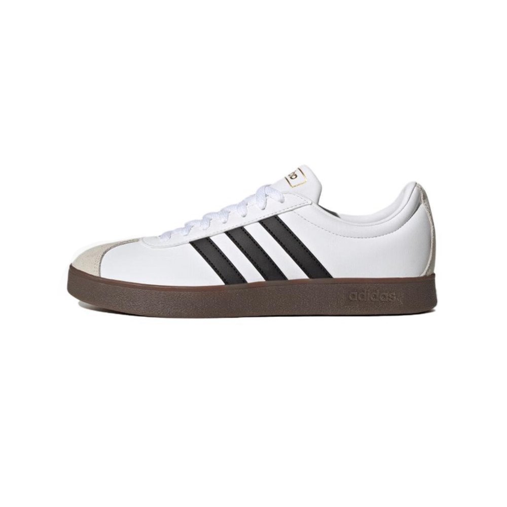 Adidas Neo VL Court 2.0 Anti Slip Wear Resistant Low Top Skateboard Shoes Unisex Black White