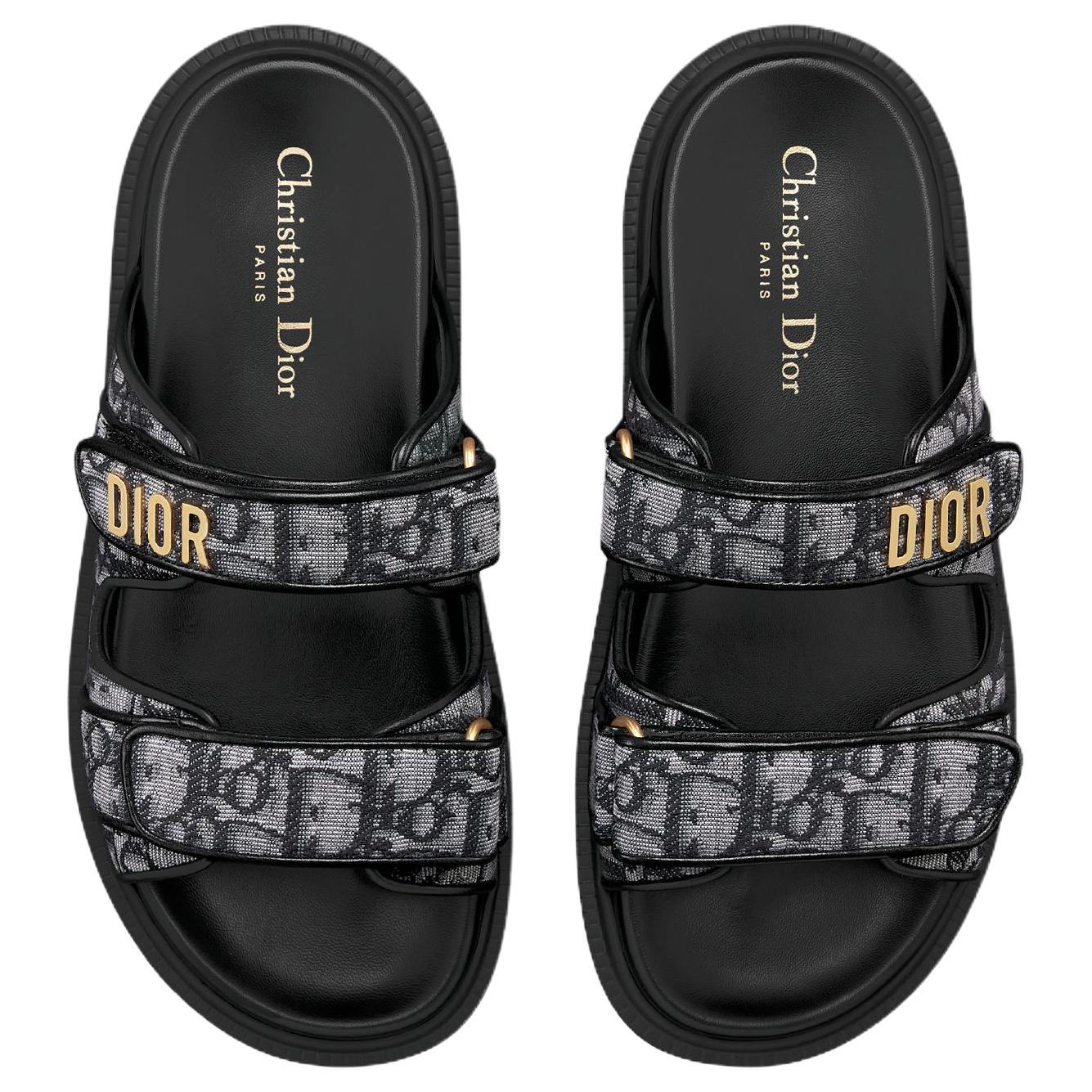 DIOR DiorAct Slide Slippers Women's Gray купить в интернет-магазине Yoocart с быстрой доставкой по России.