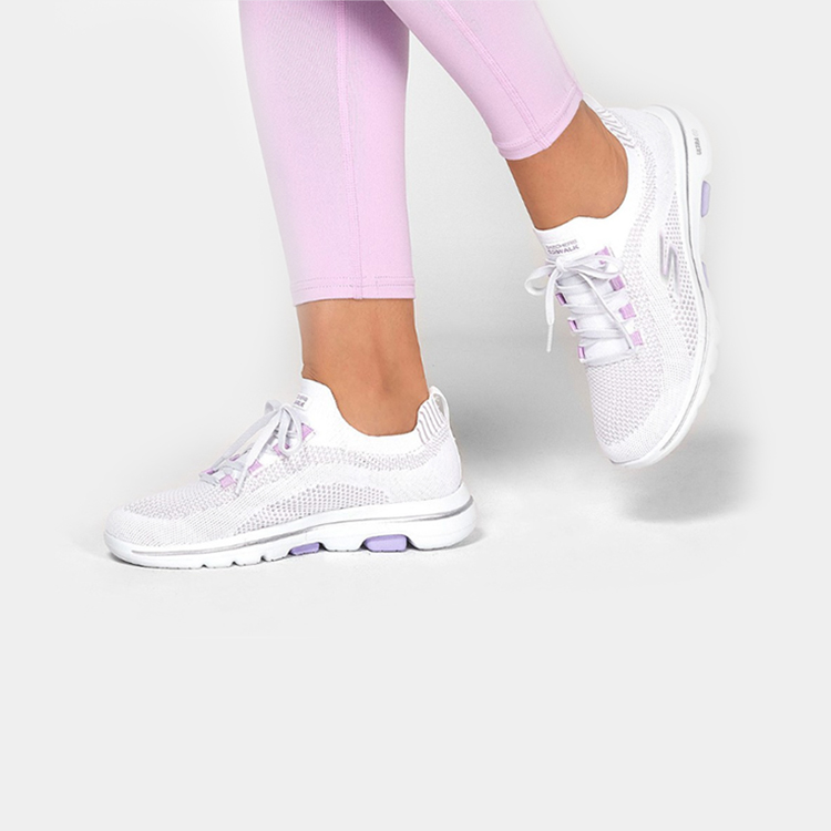 Skechers Go Walk 5 Low top Casual Shoes Women's Lavender
