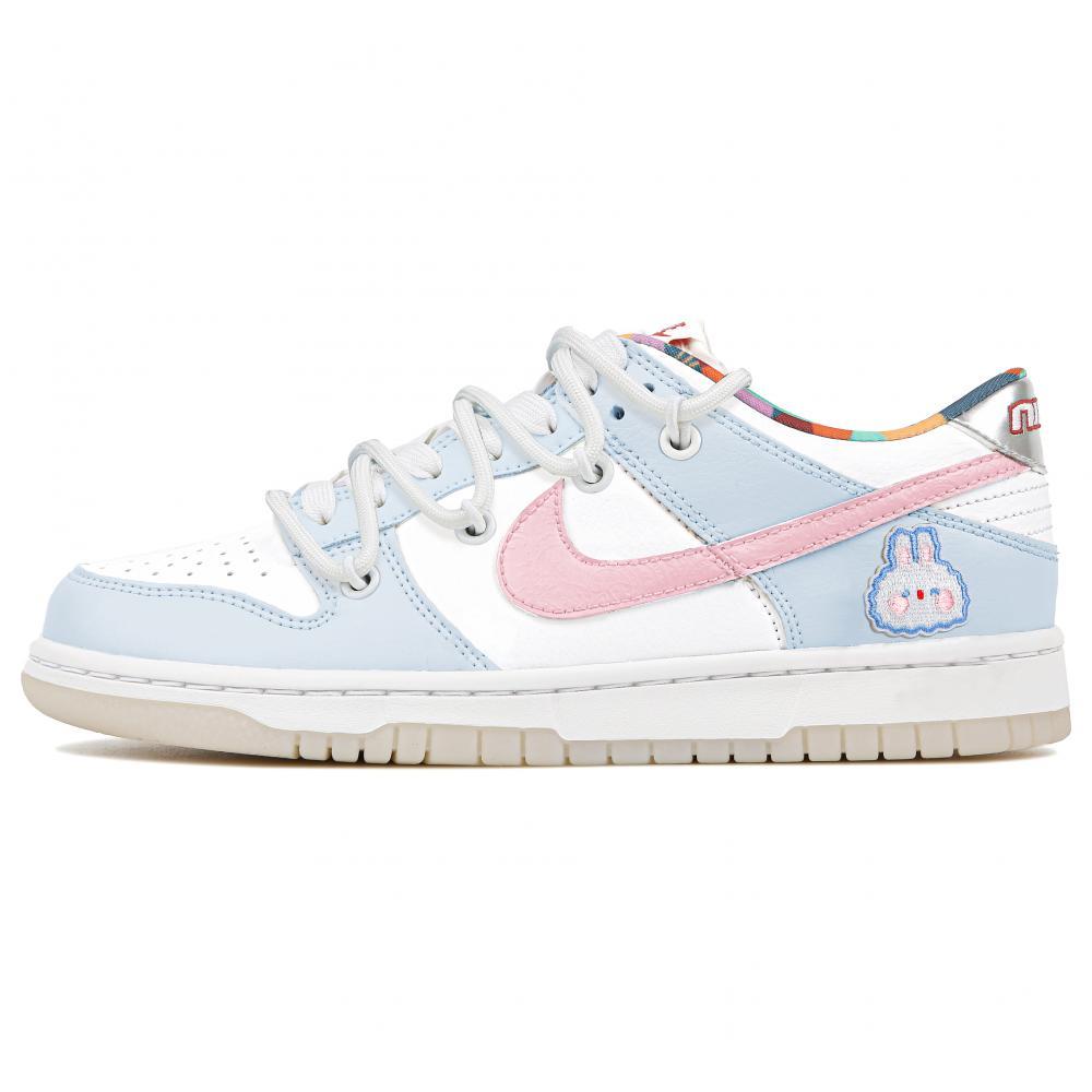 Nike Dunk Small Bunny Doll Durable Breathable Low-Top Skateboard Shoes GS Blue Pink