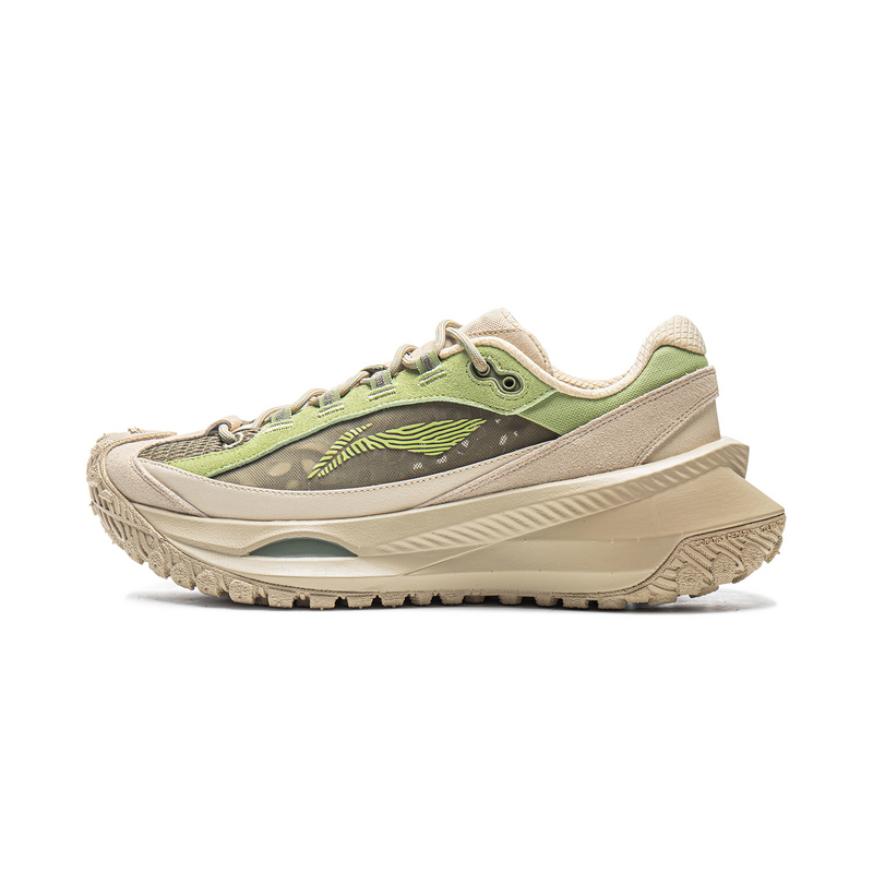 LiNing Travel Hero CRC Abrasion Resistant Slip Resistant Low Top Casual Shoes Unisex Matcha