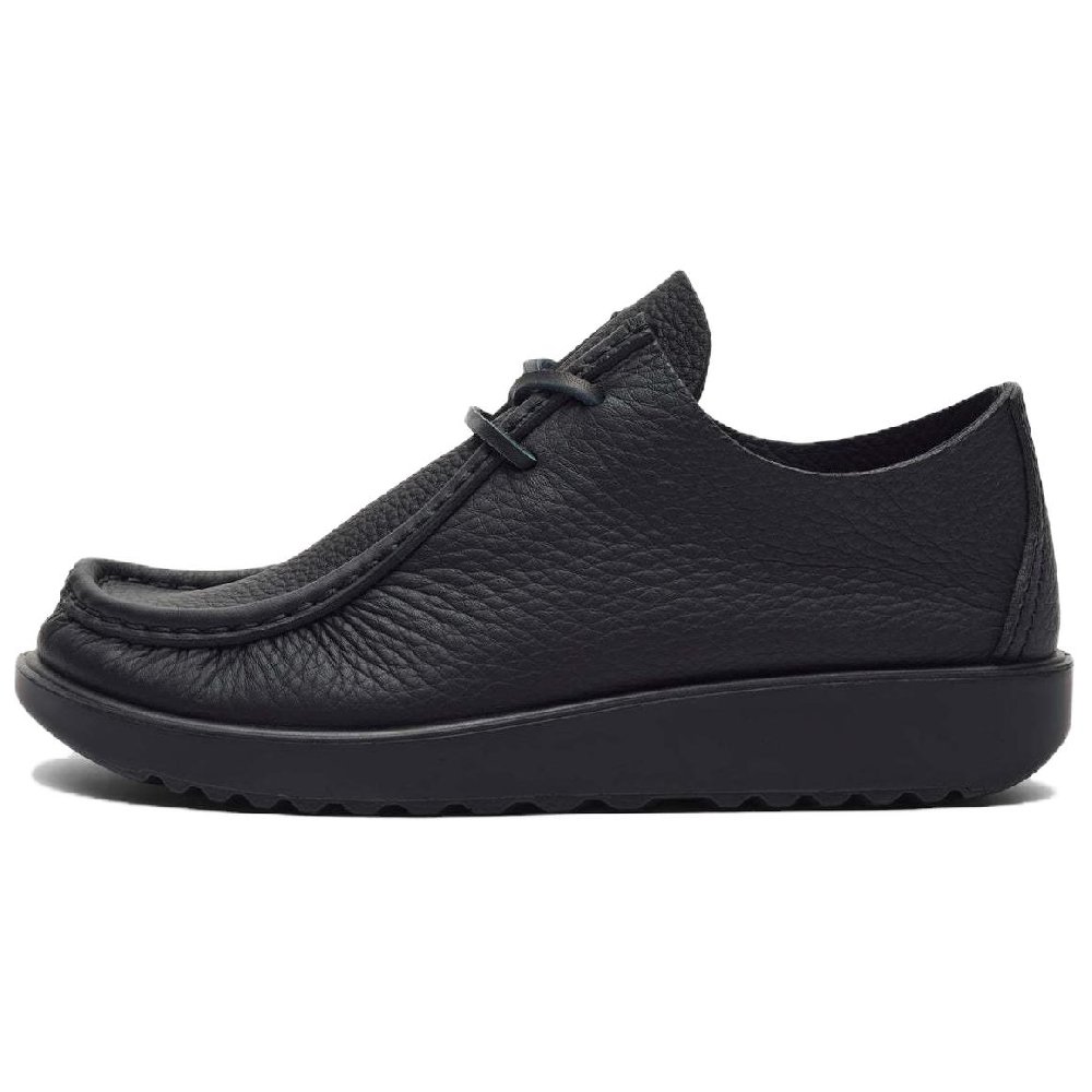 Ecco Men's Casual Shoes Men Low Top Black/Dark Brown Red