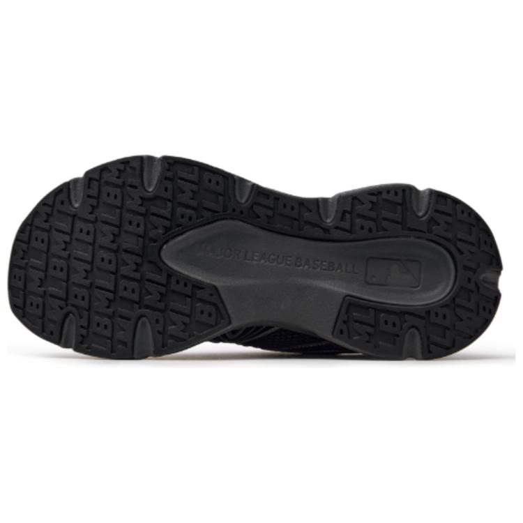 MLB Chunky Runner Ace Runner Abrasion Resistant Low Top Running Shoes Unisex Black