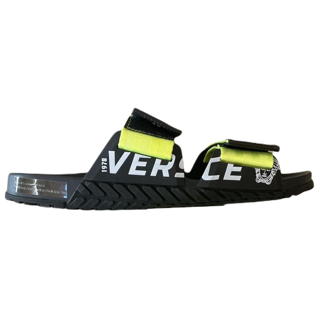VERSACE Slide Slippers Men's Neon Green