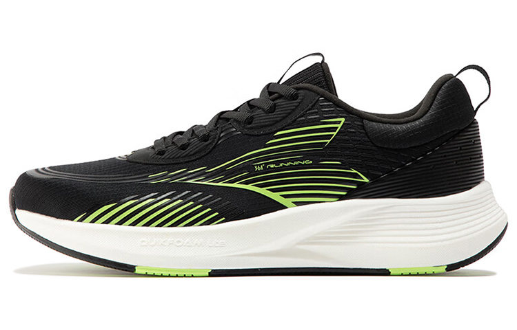 361° Feather Running Shoes Men's Black Green